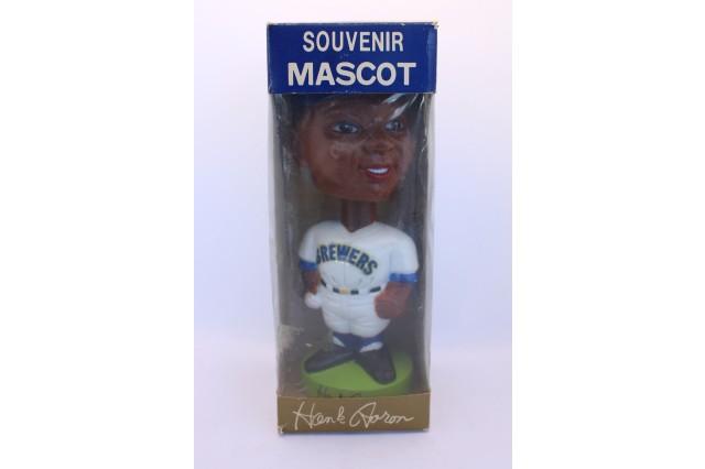 Hank Aaron bobblehead in box