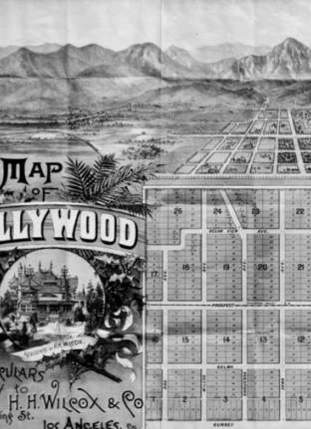 map of hollywood