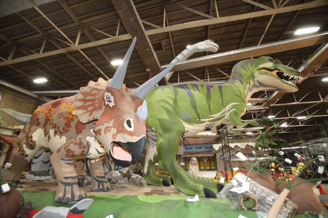 NHM Floats being built