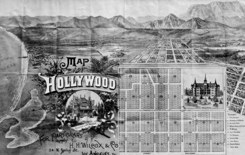 map of hollywood