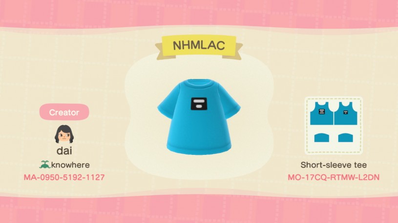 NHMLAC Tee Animal Crossing