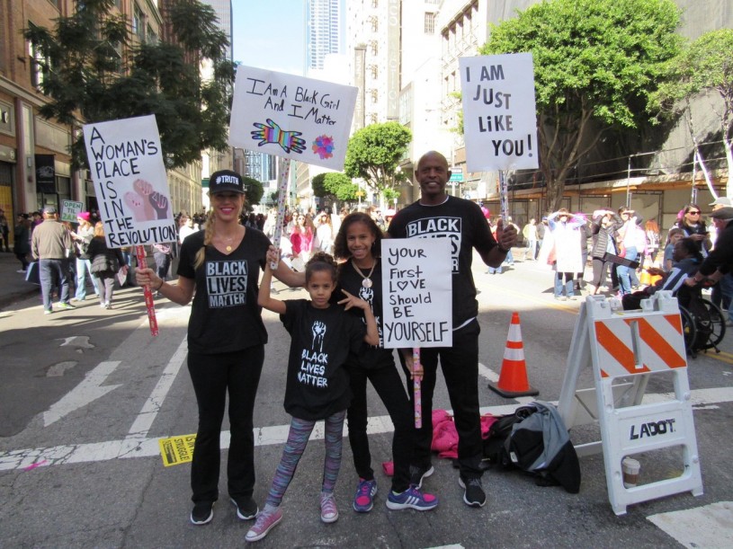 Celia Ward-Wallace and Family at march 