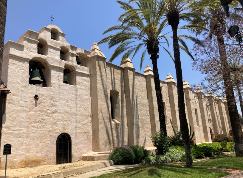 exterior view of Mission San Gabriel