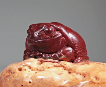 Wang Sculpture of an Australian White-Lipped Tree Frog